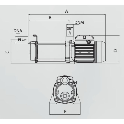 MAXIJET-A 90-70M vícestupňové čerpadlo