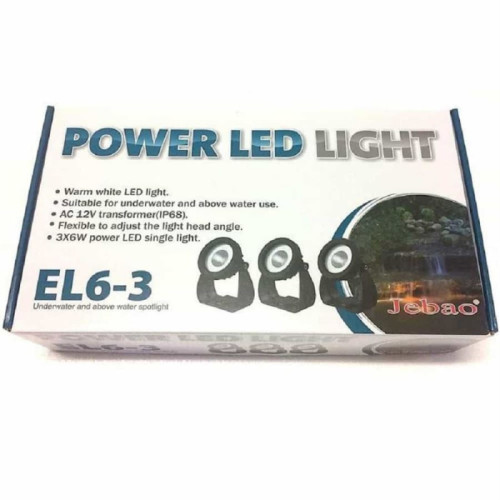 Jezírkové osvětlení Jebao EL6-3 Power LED light - 3 x 6 W