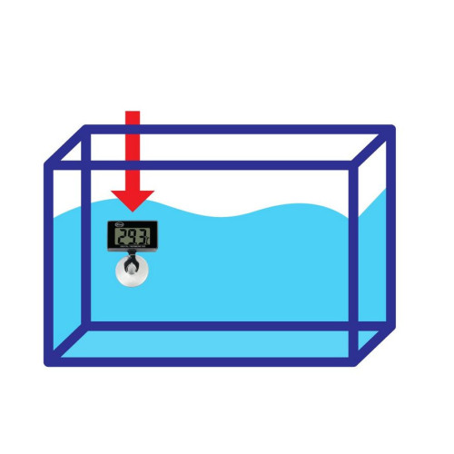 digitální teploměr do akvária Aqua Nova T-dig