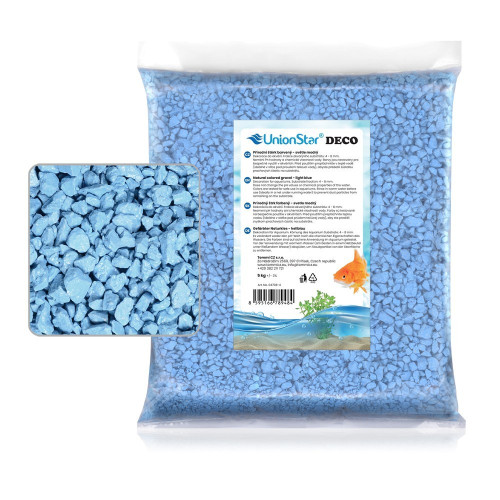 Akvarijní štěrk světle modrý 5 kg DECO