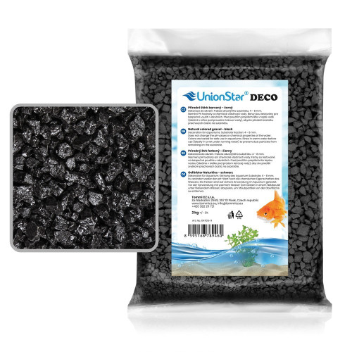 Akvarijní štěrk černý 2 kg DECO