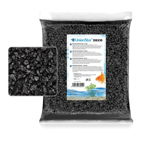 Akvarijní štěrk černý 5 kg DECO