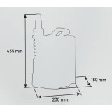 Tecno DRAFT 900 – kalové čerpadlo 15 500 l/h s plovákem