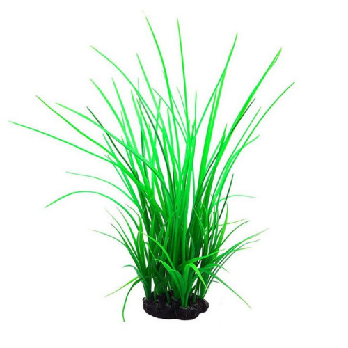 Umělá akvarijní tráva 40 cm | Vysoká dekorace s pevnou podstavou
