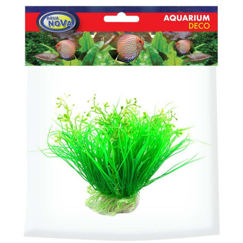 Aqua Nova NP-15 0571-R – umělá rostlina 15 cm se stvoly a poupaty