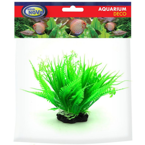 Aqua Nova NP-18 6006-R – umělá rostlina 18 cm, kapradí a tráva