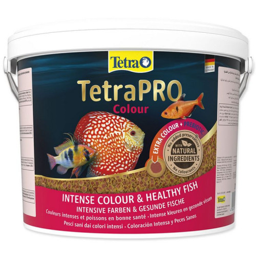TetraPro Colour 10l – prémiové krmivo pro vybarvení ryb