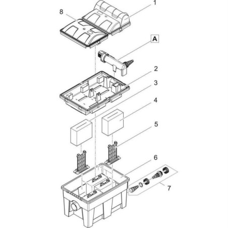 Filtrační houba MULTICLEAR 15000 černá