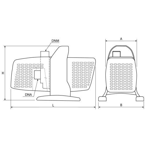 nákres čerpadla k filtraci jezírka Boss 12000