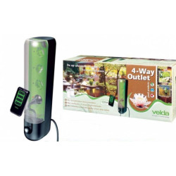 Zahradní čtyřzásuvka s dálkovým ovládáním
