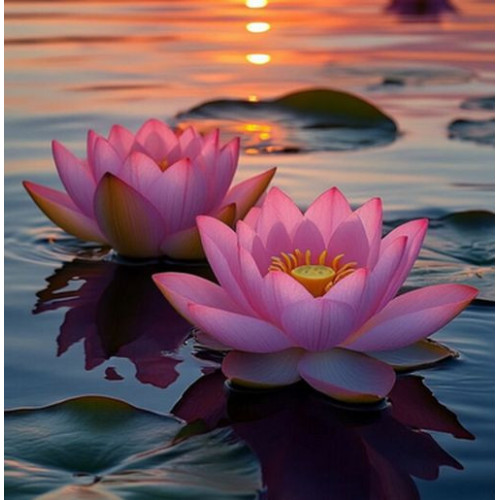 hnojení leknínů v jezírku