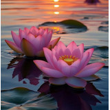 hnojení leknínů v jezírku