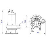 rozměrový výkres HART 1100 SQG