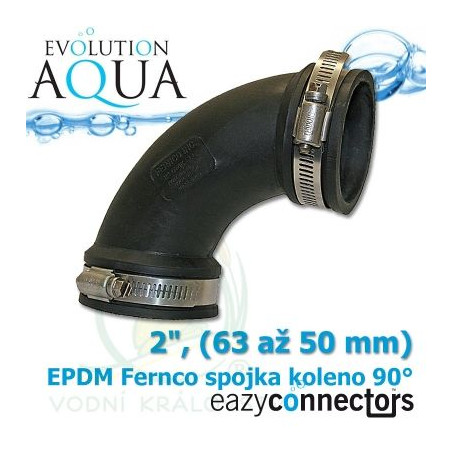 EA EPDM spojka koleno 90° 63-50 mm