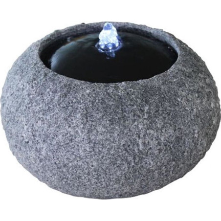 Kulatá fontána s LED podsvícením