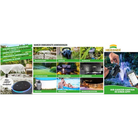 Chytrá venkovní zásuvka HEISSNER