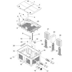 schéma dílů filtru Biosmart 36000