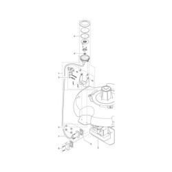 LED osvětlení plovoucí fontány bílé