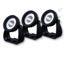 Power LED light 3 x 6 W automatic
