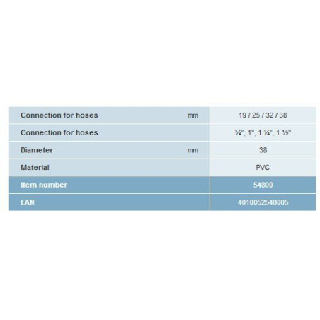 Hadicový T - kus OASE 1 1/2"