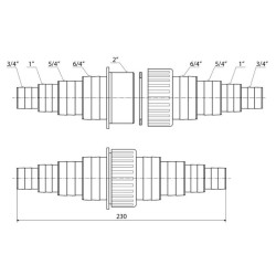 Univerzální hadicová spojka HP64