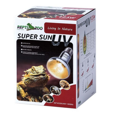 ReptiZoo Super Sun žárovka UVA/UVB 75W
