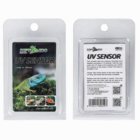 ReptiZoo testovací karta UVB záření 2ks