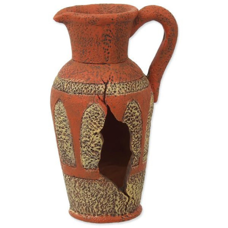 Dekorace AQUA EXCELLENT Amfora oranžová 8,2 cm