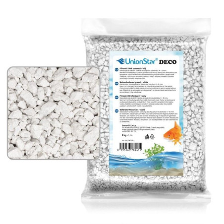 Akvarijní štěrk bílý 2 kg DECO