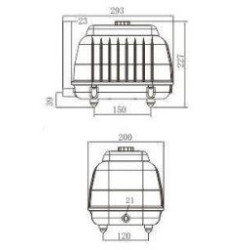 Vzduchovací kompresor RESUN LP-100