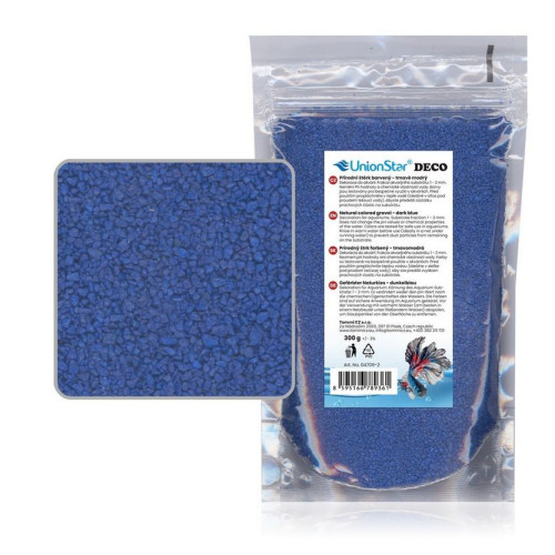 Akvarijní štěrk tm. modrý 300 g DECO