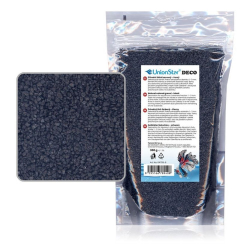 Akvarijní štěrk černý 300 g DECO