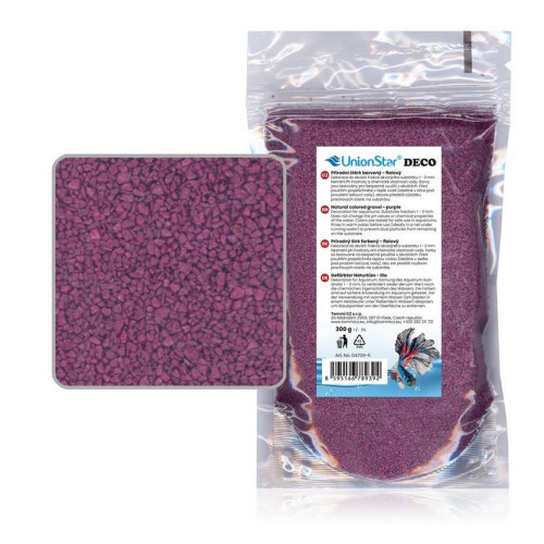 Akvarijní štěrk fialový 300 g DECO