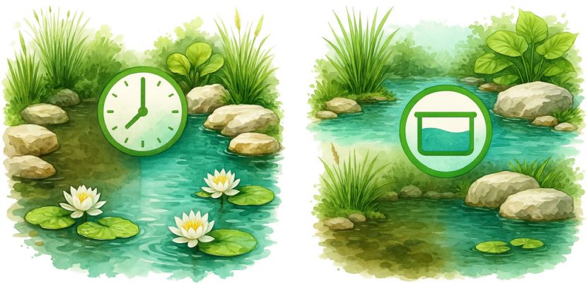 přípravek pro čisté jezírko