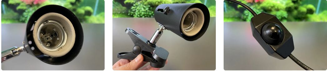 lampa do terária s klipem