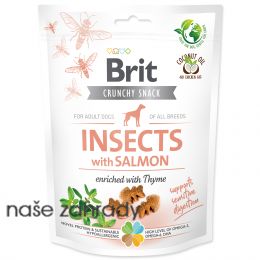 Brit Care Dog Crunchy Cracker. Insects with Salmon enriched with Thyme