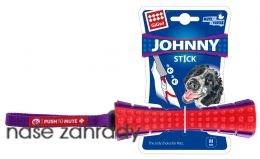 GiGwi Johnny Stick aport zvukový červeno/purpurový